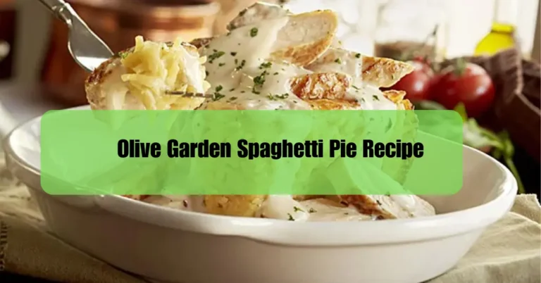 Olive Garden Spaghetti Pie Recipe